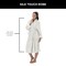 Northwest Unisex Optical White Silk Touch S/M Bathrobe 23×41 Inches